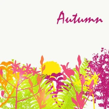 Abstract Autumn Natural Background Vector Illustration Stock Illustration