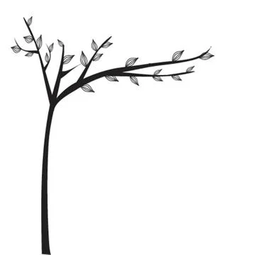 Abstract autumn tree Stock Illustration