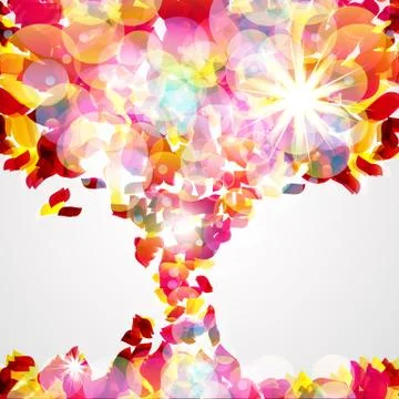 Abstract autumn vector background Stock Illustration