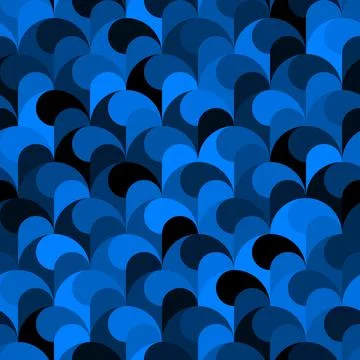 Abstract azure blue seamless pattern color background vector illustration Stock Illustration