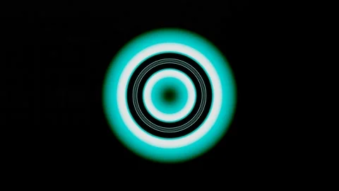 Abstract Azure Circles VJ Loop Background 4K Stock Footage 209127400