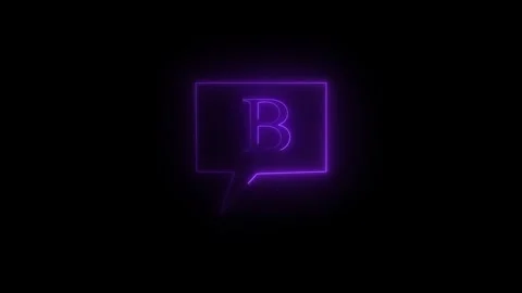 Abstract b letter neon glowing animation, letter b neon light frame, amazin.. 스톡 동영상 335115231