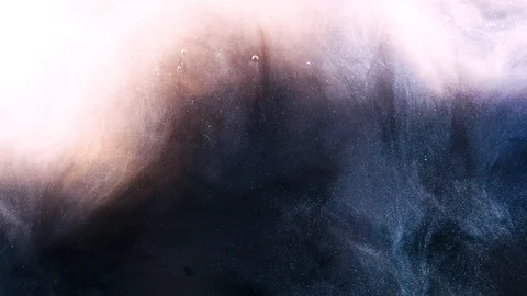 Abstract b roll footage mystical swirls of dark and light paint in the water Stock Footage 120280840