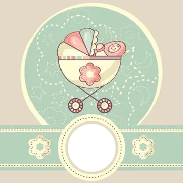 Abstract baby background Stock Illustration
