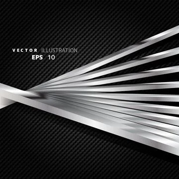 Abstract bacground with carbon texture and geometric elements Stock Illustration