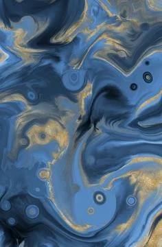 Abstract bacground. Multicolor Acrylic pour fluid art. 3d illustration Stock Illustration