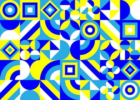 Abstract backdrop with basic geometric shapes. Stock Illustration