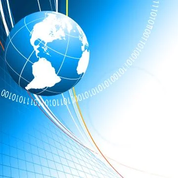 Abstract backdrop with binary code Illustrazione stock