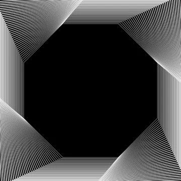 Abstract backdrop with blended octagon shapes. Vector art. Stock Illustration