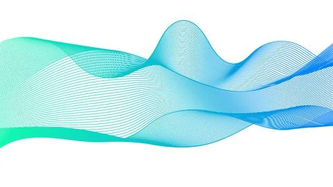 Abstract backdrop with colorful wave gradient lines Stock Illustration