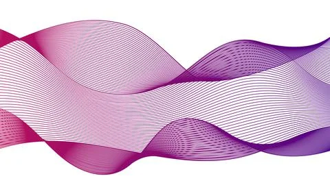 Abstract backdrop with colorful wave gradient lines Stock Illustration