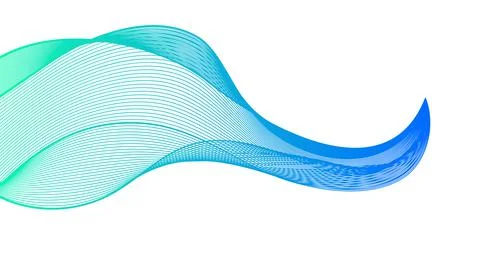 Abstract backdrop with colorful wave gradient lines Stock Illustration