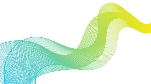 Abstract backdrop with colorful wave gradient lines Stock Illustration