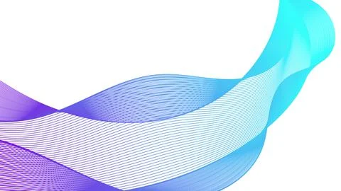 Abstract backdrop with colorful wave gradient lines Stock Illustration