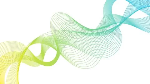 Abstract backdrop with colorful wave gradient lines Illustrazione stock