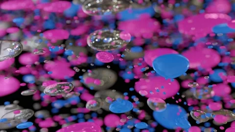 Abstract Backdrop With Liquid Elements Stock Footage 165655254