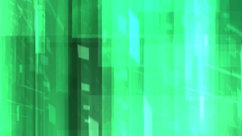 Abstract backdrop showcasing vibrant green light play with linear loop elements, Stock Footage 311817071