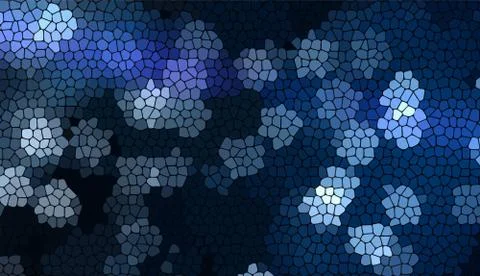 Abstract backdrop simulating a stained-glass window Stock Illustration