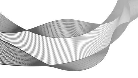 Abstract backdrop with wave gradient lines Illustrazione stock