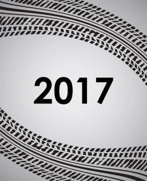 Abstract background. 2017 tire design Stock Illustration