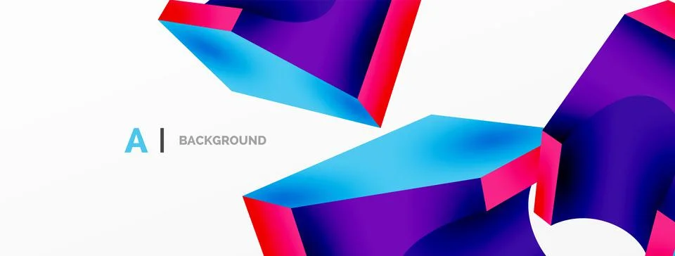 Abstract background - 3d abstract shape. Wallpaper for concept of AI technology イラスト素材