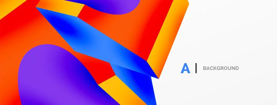 Abstract background - 3d abstract shape. Wallpaper for concept of AI technology 스톡 일러스트
