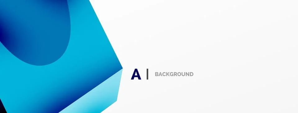 Abstract background - 3d abstract shape. Wallpaper for concept of AI technology Stock Illustration