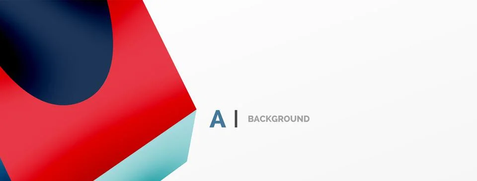 Abstract background - 3d abstract shape. Wallpaper for concept of AI technology 스톡 일러스트