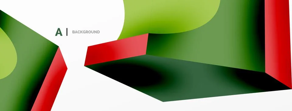 Abstract background - 3d abstract shape. Wallpaper for concept of AI technology イラスト素材