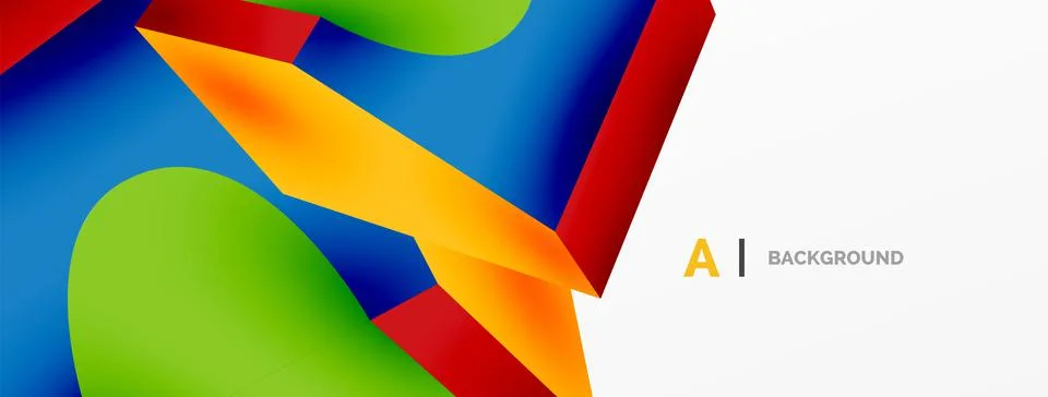 Abstract background - 3d abstract shape. Wallpaper for concept of AI technology 스톡 일러스트