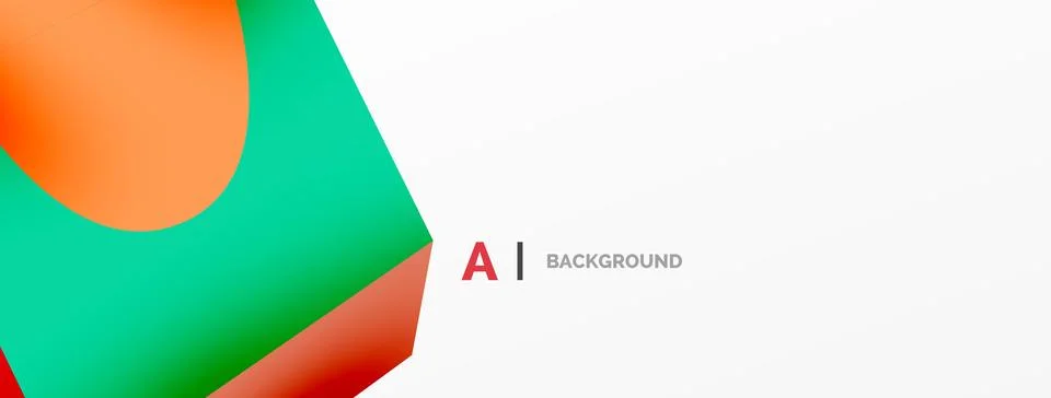 Abstract background - 3d abstract shape. Wallpaper for concept of AI technology Stock Illustration