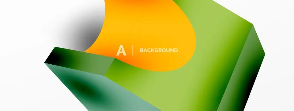 Abstract background - 3d abstract shape. Wallpaper for concept of AI technology Stockillustratie
