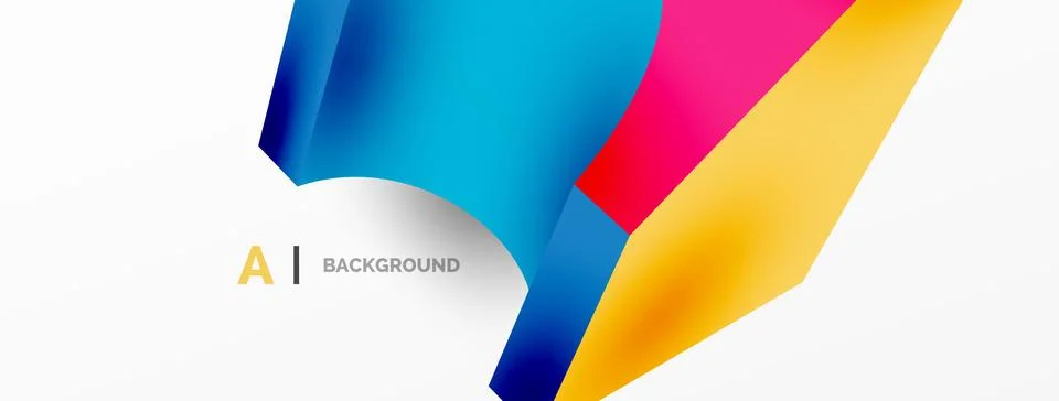 Abstract background - 3d abstract shape. Wallpaper for concept of AI technology イラスト素材