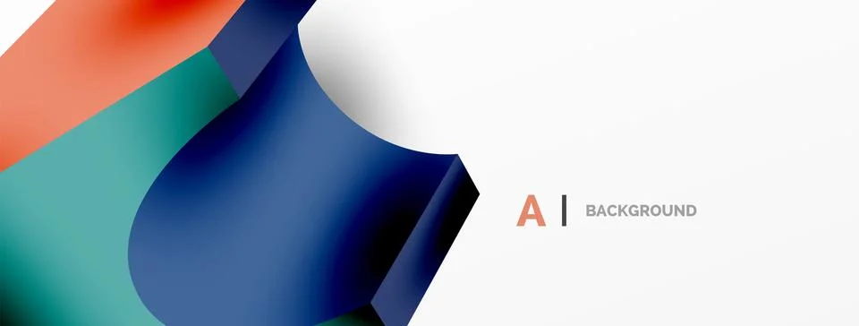 Abstract background - 3d abstract shape. Wallpaper for concept of AI technology イラスト素材