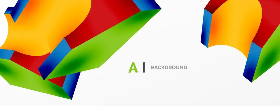 Abstract background - 3d abstract shape. Wallpaper for concept of AI technology イラスト素材