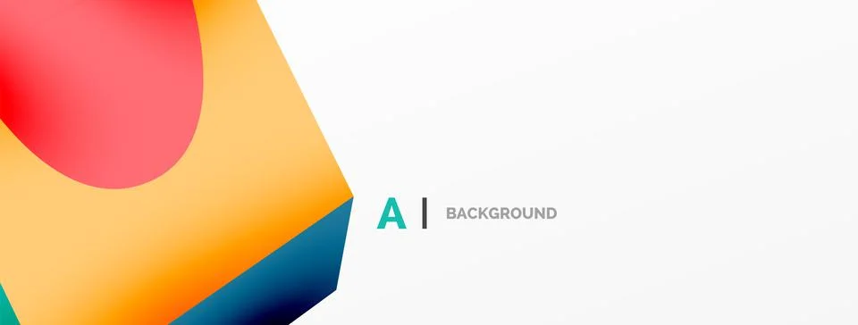 Abstract background - 3d abstract shape. Wallpaper for concept of AI technology イラスト素材