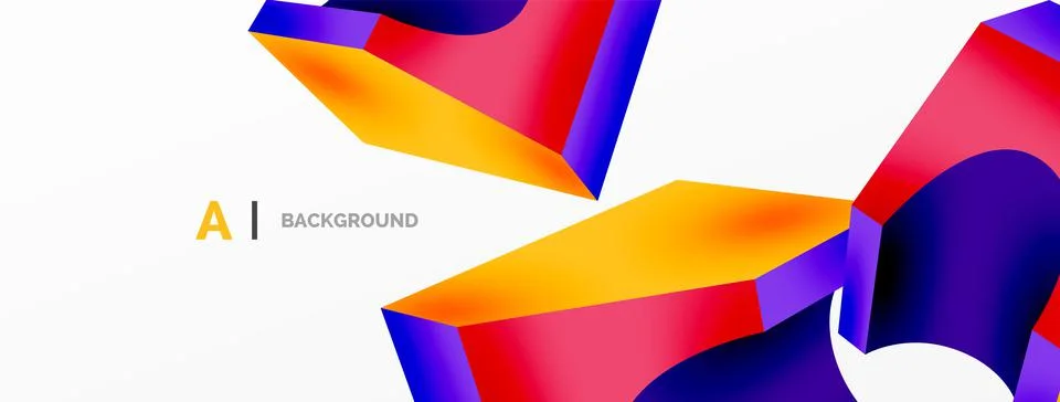 Abstract background - 3d abstract shape. Wallpaper for concept of AI technology イラスト素材
