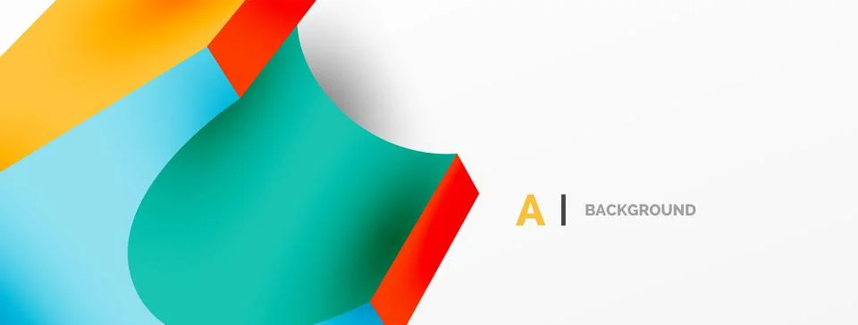 Abstract background - 3d abstract shape. Wallpaper for concept of AI technology Illustrazione stock