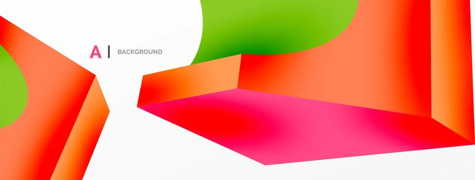 Abstract background - 3d abstract shape. Wallpaper for concept of AI technology 스톡 일러스트