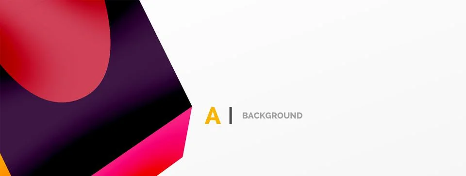 Abstract background - 3d abstract shape. Wallpaper for concept of AI technology Stock Illustration