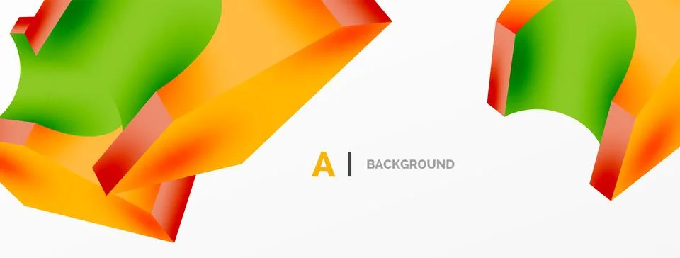 Abstract background - 3d abstract shape. Wallpaper for concept of AI technology イラスト素材