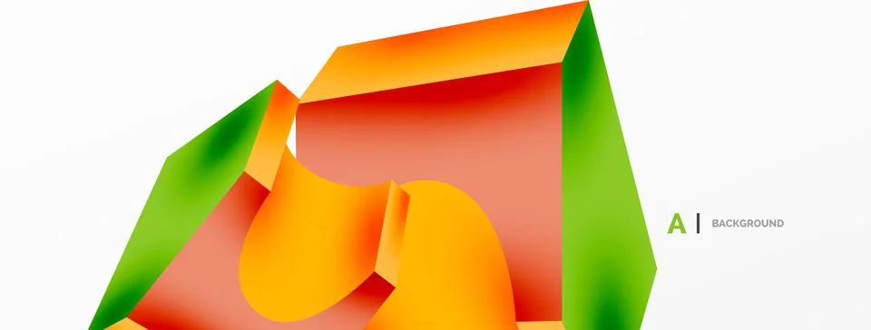 Abstract background - 3d abstract shape. Wallpaper for concept of AI technology イラスト素材