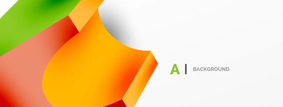 Abstract background - 3d abstract shape. Wallpaper for concept of AI technology 스톡 일러스트