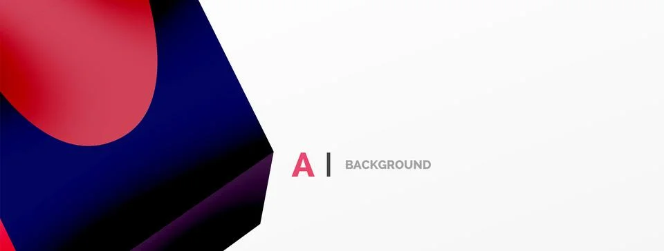 Abstract background - 3d abstract shape. Wallpaper for concept of AI technology イラスト素材