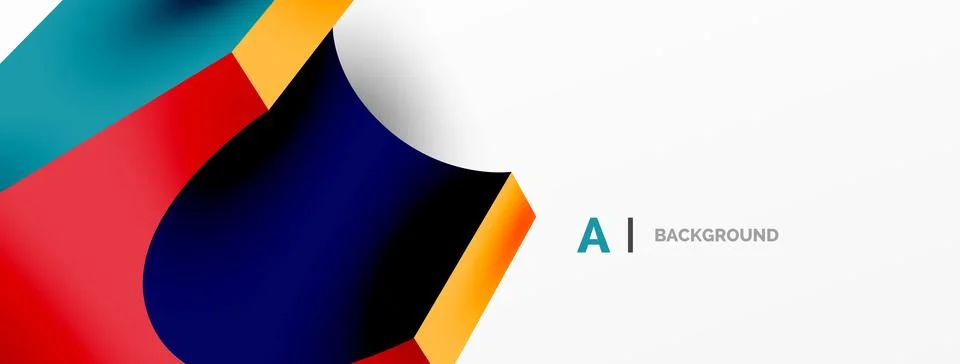 Abstract background - 3d abstract shape. Wallpaper for concept of AI technology イラスト素材