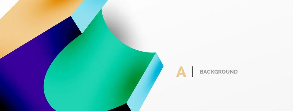 Abstract background - 3d abstract shape. Wallpaper for concept of AI technology Illustrazione stock