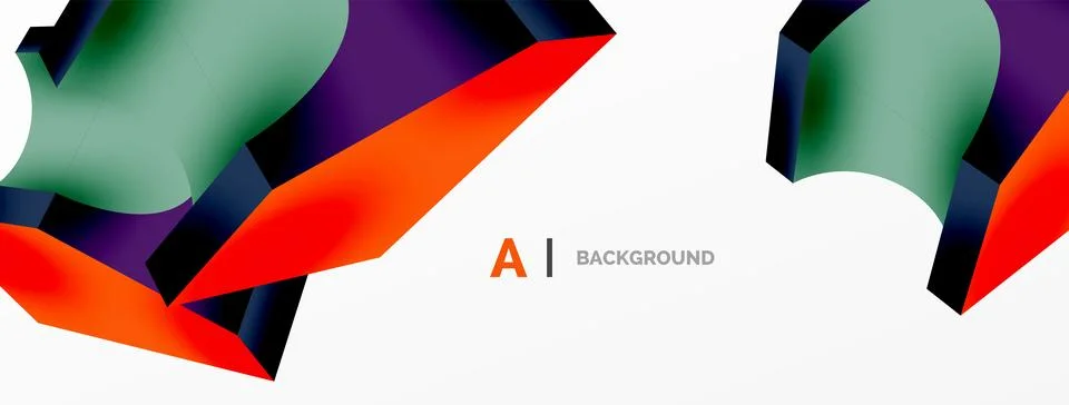 Abstract background - 3d abstract shape. Wallpaper for concept of AI technology イラスト素材