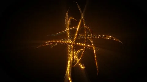 Abstract background 3D animation shiny structure rotate transform in space loop Vidéo 149355522