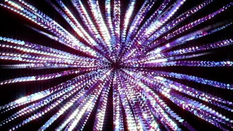 Abstract background 3D animation shiny rods structure transform in space loop Stock-Footage 149730872