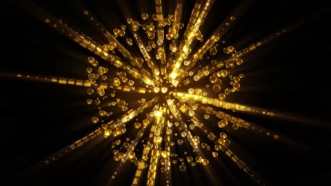 Abstract background 3D animation shiny sphere structure transform in space loop 스톡 동영상 149732545